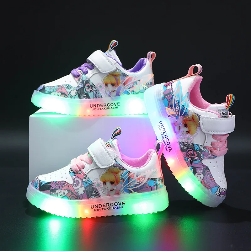 5 Stars Excellent Cute Girls Shoes LED Lighting Beautiful Kids Sneakers Classic Sports Running Toddlers Children Casual Shoes
5 Stars Excellent Cute Girls Shoes LED Lighting Beautiful Kids Sneakers Classic Sports Running Toddlers Children Casual Shoes