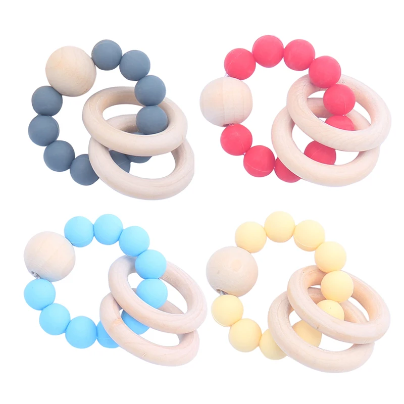 Baby Nursing Toy Bracelets Silicone Teether Teething Wood Rattles Toys Baby Teether Bracelets Nursing Toys Gift Silicone Beads
Baby Nursing Toy Bracelets Silicone Teether Teething Wood Rattles Toys Baby Teether Bracelets Nursing Toys Gift Silicone Beads