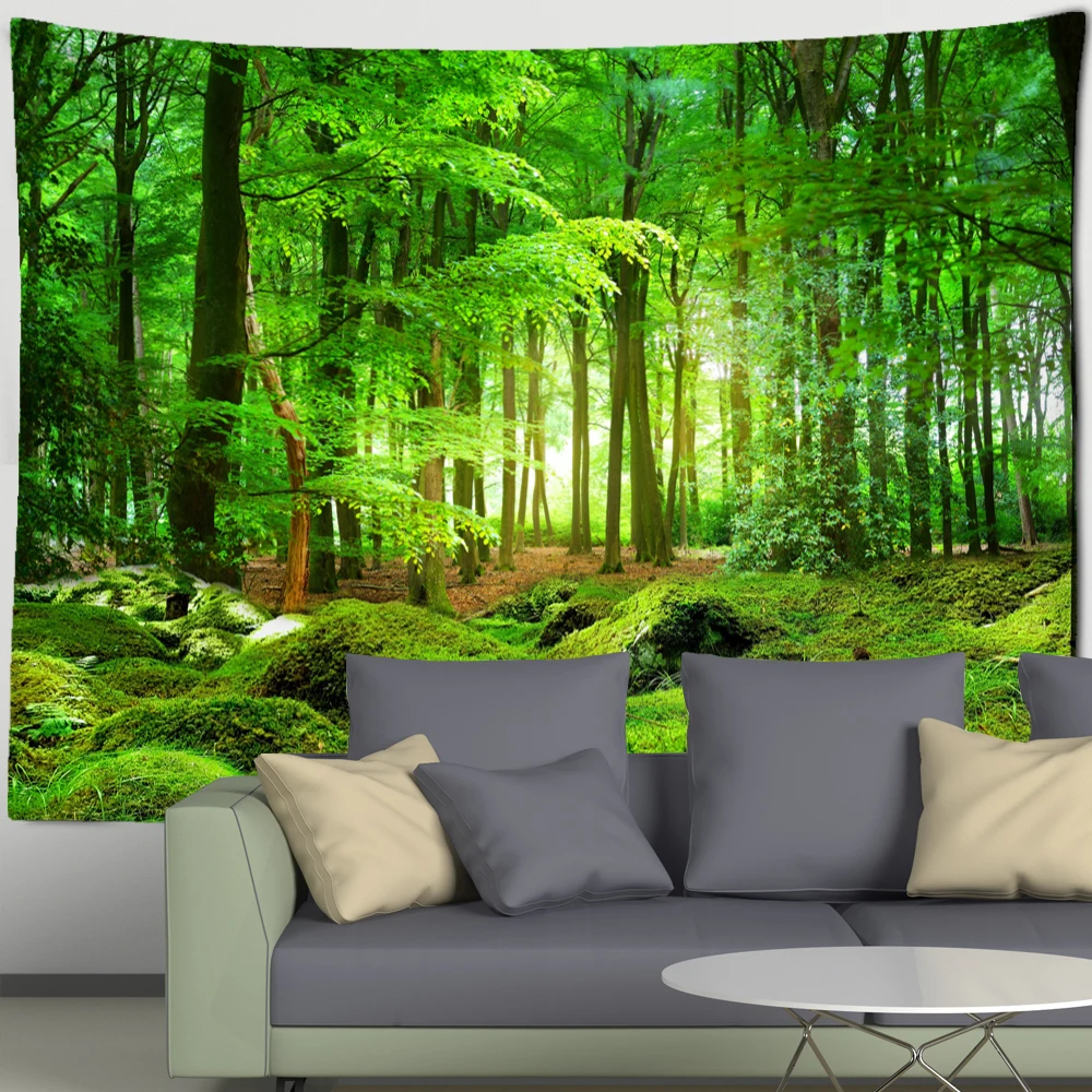 Красивый большой настенный гобелен с принтом природного леса, настенный богемный настенный гобелены в стиле хиппи, Настенный декор с мандалой 
Красивый большой настенный гобелен с принтом природного леса, настенный богемный настенный гобелены в стиле хиппи, Настенный декор с мандалой