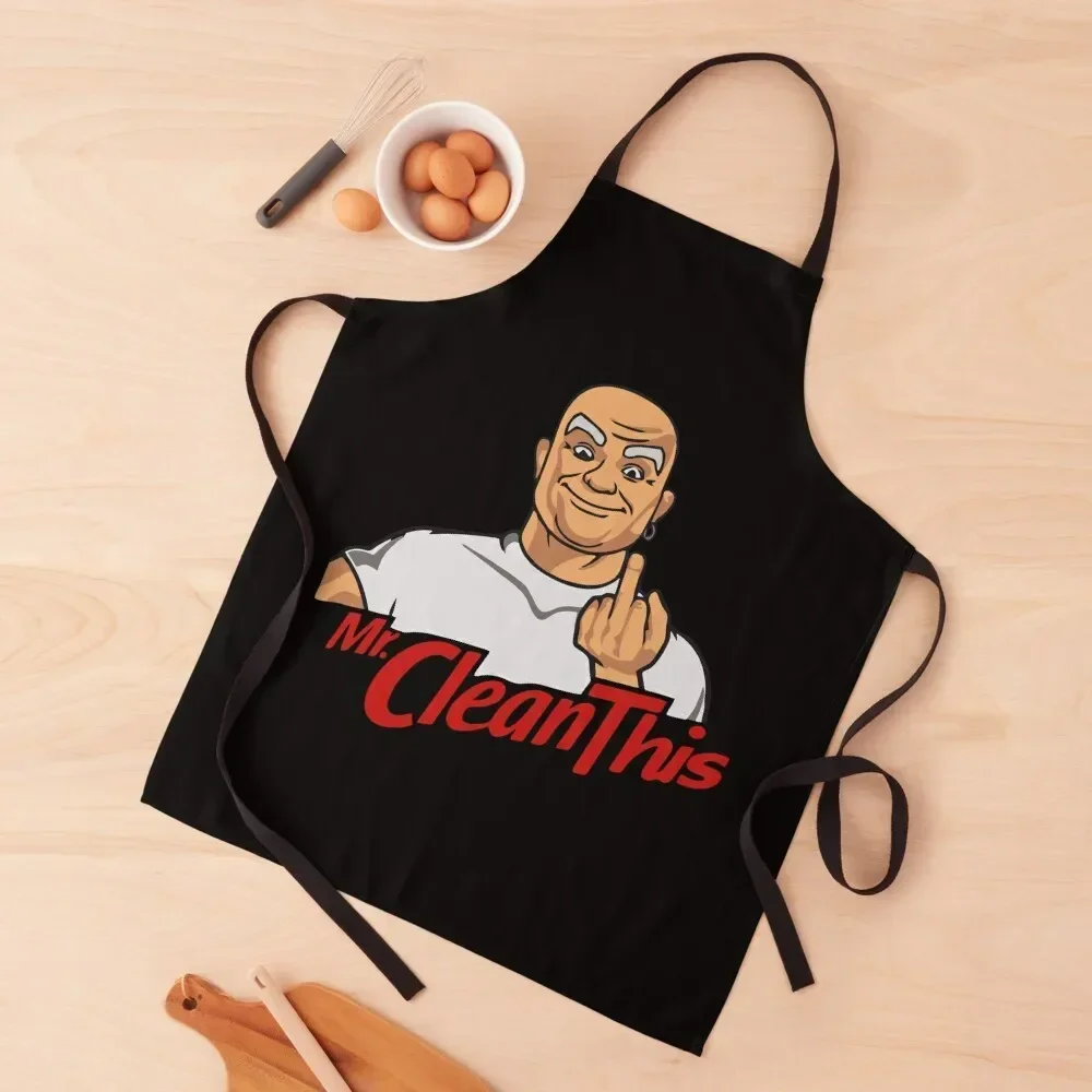 Фартук Mr Clean This аксессуары для ресторана корейские принадлежности ногтей фартук