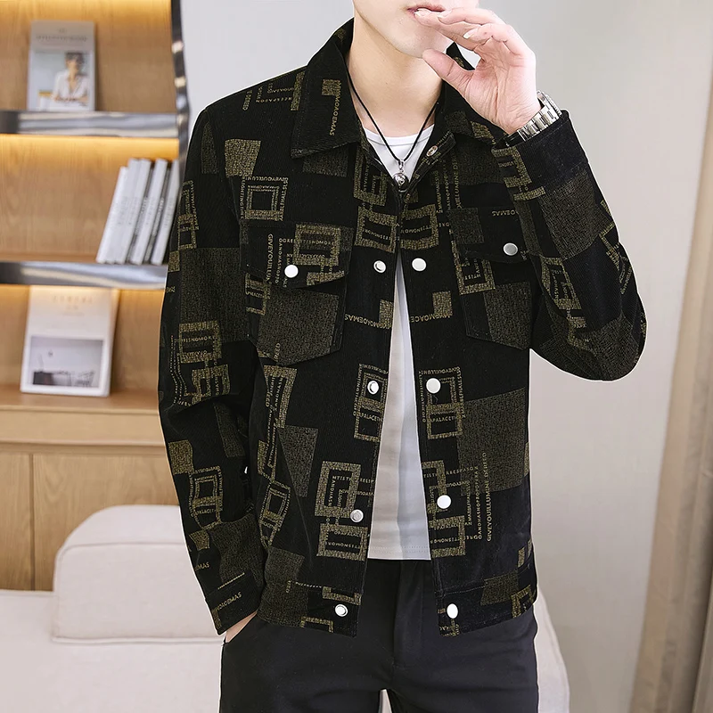 2021 Spring Corduroy Jackets Men Luxury Retro Turn Down Collar Bomber Jacket Casual Business Coats Streetwear Tops Men Clothing
2021 Spring Corduroy Jackets Men Luxury Retro Turn Down Collar Bomber Jacket Casual Business Coats Streetwear Tops Men Clothing
