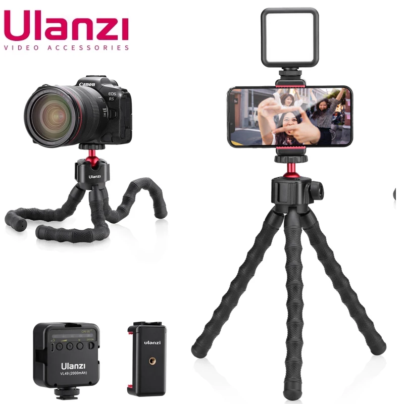 Ulanzi MT-52 комплект для смартфона с регулируемой ручкой Гибкий штатив с регулируемой яркостсветильник КА для YouTube TIKTok Livestream
Ulanzi MT-52 комплект для смартфона с регулируемой ручкой Гибкий штатив с регулируемой яркостсветильник КА для YouTube TIKTok Livestream