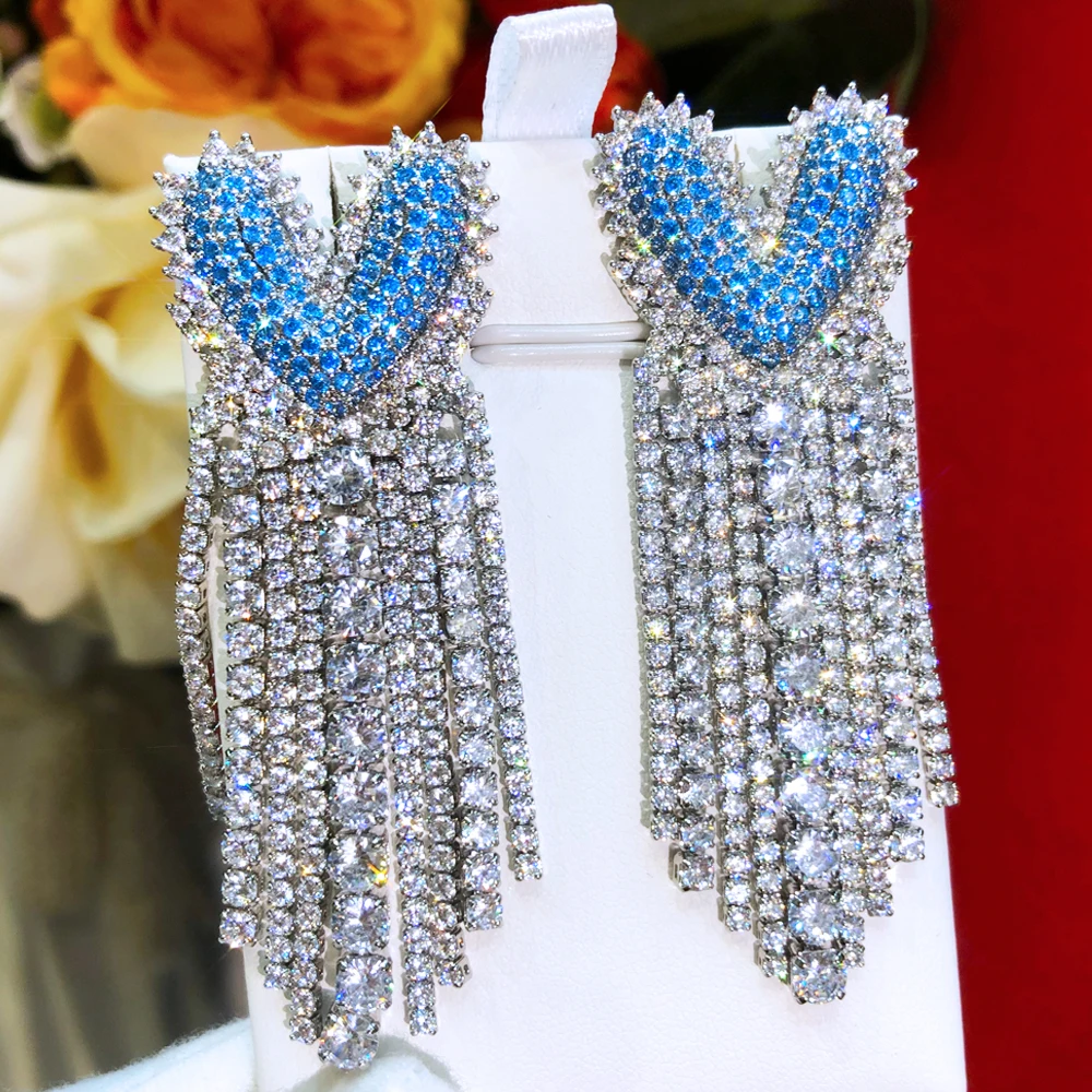 Soramoore New Luxury Cute Heart Tassel Earrings For Gorgeous Fashion Women Bridal Earring aretes de mujer modernos Gift 2022 Hot
Soramoore New Luxury Cute Heart Tassel Earrings For Gorgeous Fashion Women Bridal Earring aretes de mujer modernos Gift 2022 Hot