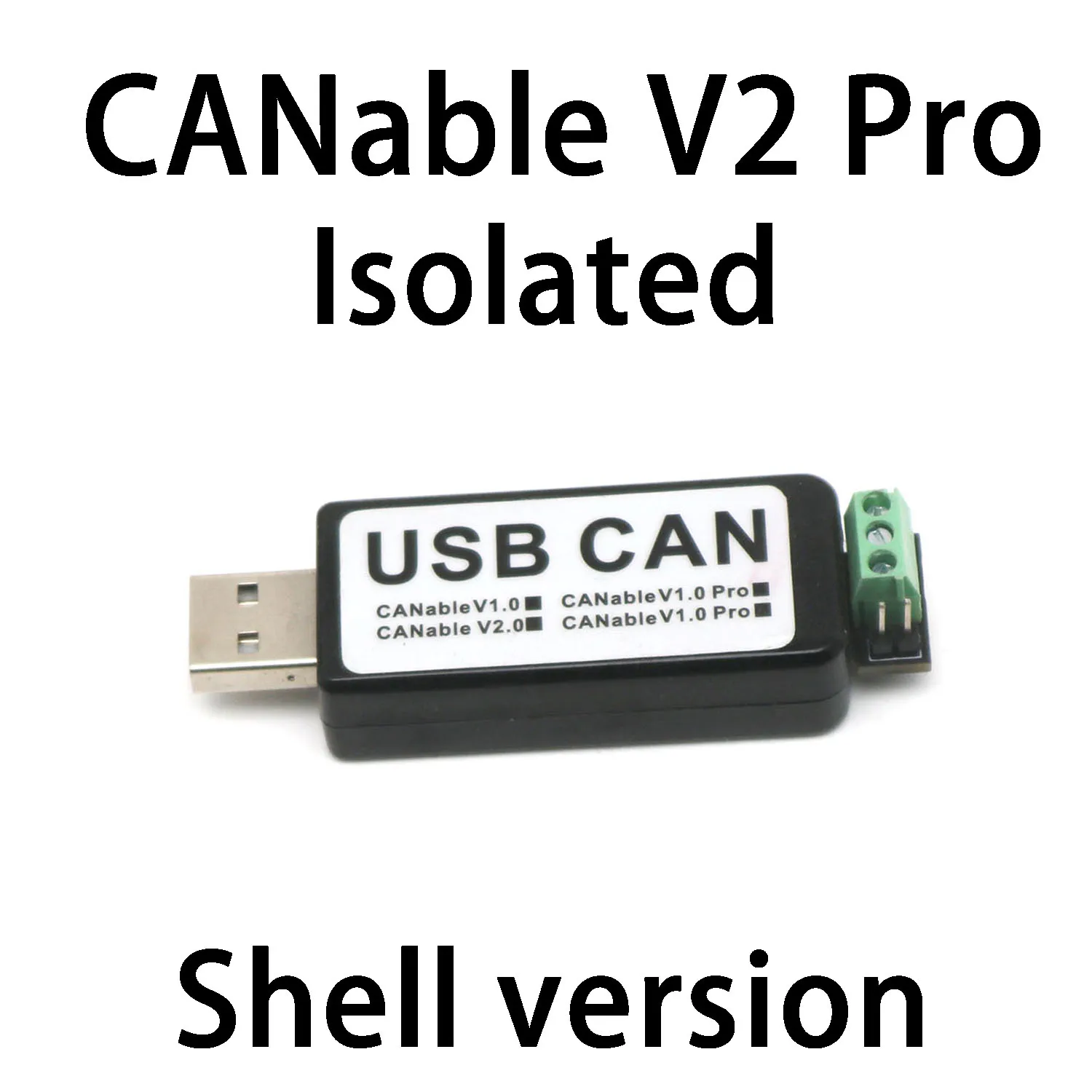 CANable V2 USB-конвертер анализа протокола шины CAN Приемопередатчик CAN-адаптер CAN-FD SLCAN Cangaroo Связь при свечах
CANable V2 USB-конвертер анализа протокола шины CAN Приемопередатчик CAN-адаптер CAN-FD SLCAN Cangaroo Связь при свечах