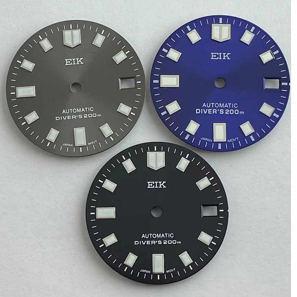 28.5mm NH35 Watch Dial Green Luminous Dial for SKX007 NH35 NH36 Movement Single Calendar Watch S Dial with 
28.5mm NH35 Watch Dial Green Luminous Dial for SKX007 NH35 NH36 Movement Single Calendar Watch S Dial with