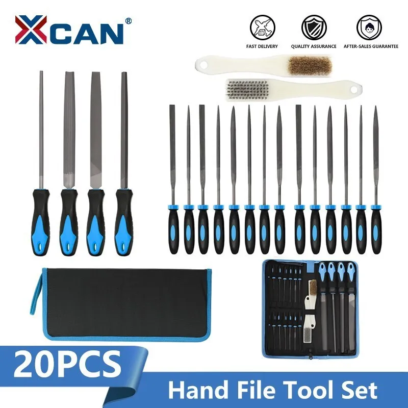 XCAN 20pcs File Tool Set Including Flat, Round, Triangle, Half Round File and Needle Files, Craft File Tools 
XCAN 20pcs File Tool Set Including Flat, Round, Triangle, Half Round File and Needle Files, Craft File Tools