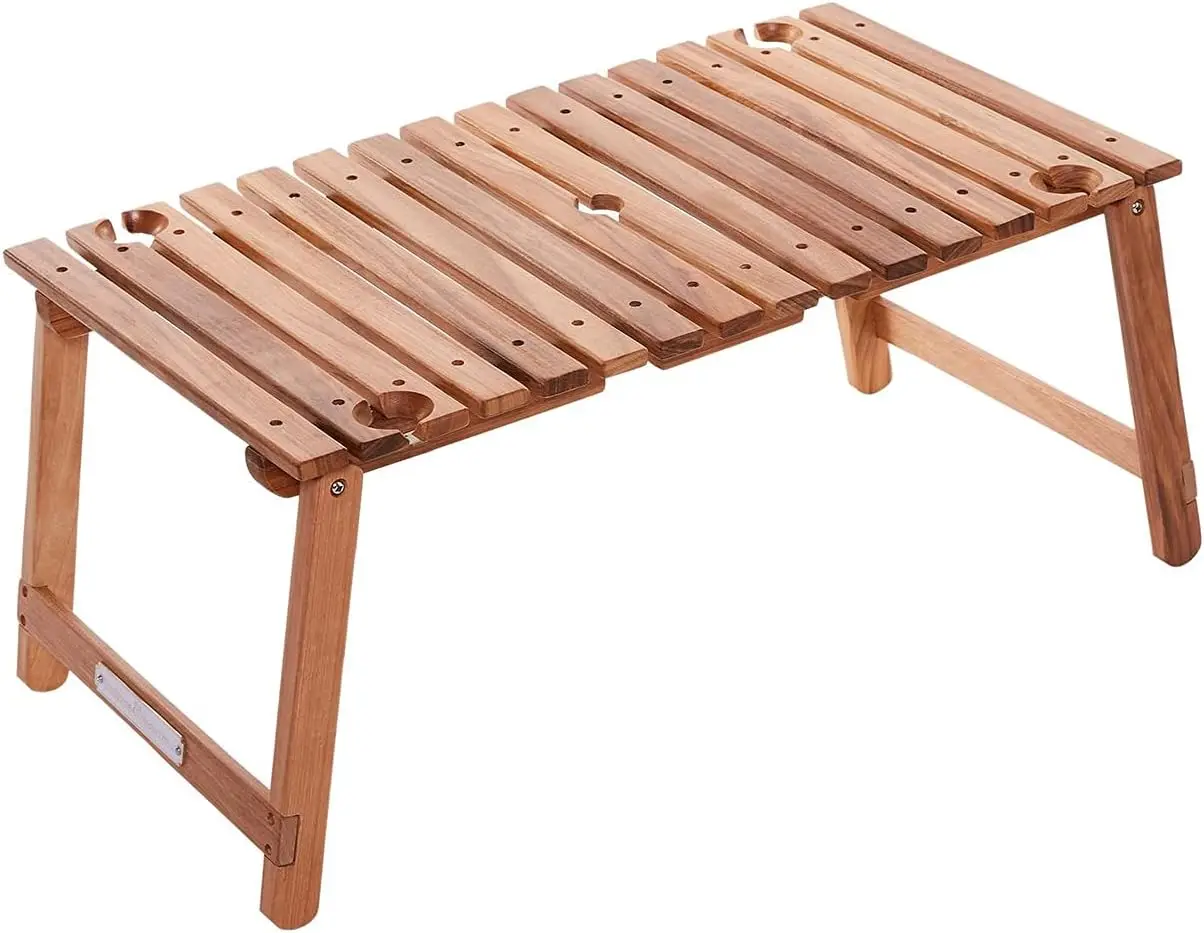 & Pleasure Co. Folding Picnic Table - Perfect Mini Outdoor Table for Picnics, The Beach, & Concerts - 4 Wine Glass Holde
& Pleasure Co. Folding Picnic Table - Perfect Mini Outdoor Table for Picnics, The Beach, & Concerts - 4 Wine Glass Holde