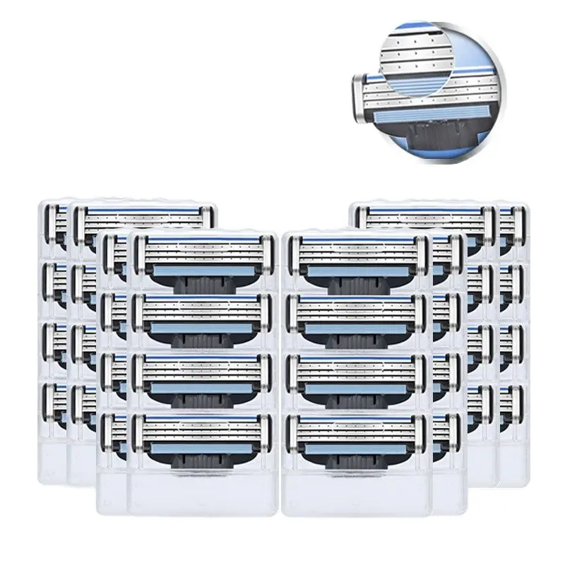 Razor Blades Fit Original Mach3 Turbo Manual shaver Machines For Men Shaving replacement Straight Steel Blades
Razor Blades Fit Original Mach3 Turbo Manual shaver Machines For Men Shaving replacement Straight Steel Blades
