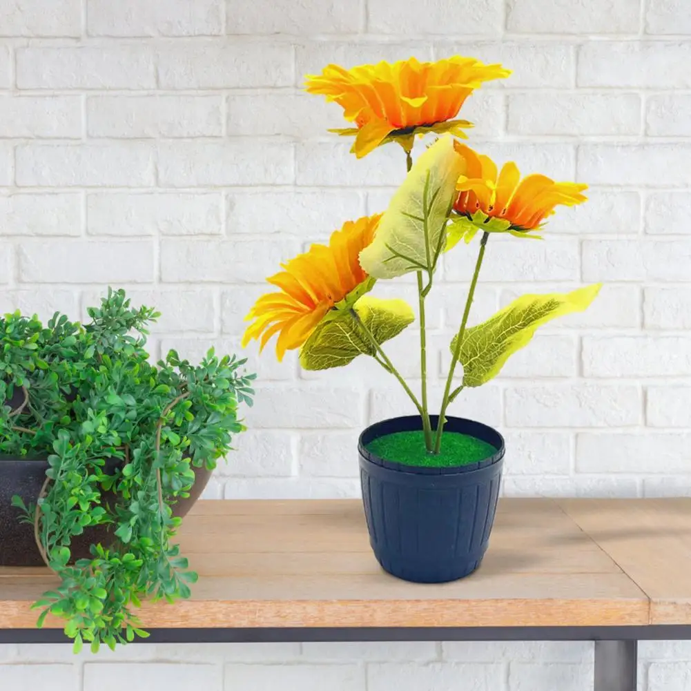 Водонепроницаемый портативный бонсай, шикарный искусственный горшечный Подсолнух, Настольная Композиция, искусственные подсолнухи 
Водонепроницаемый портативный бонсай, шикарный искусственный горшечный Подсолнух, Настольная Композиция, искусственные подсолнухи