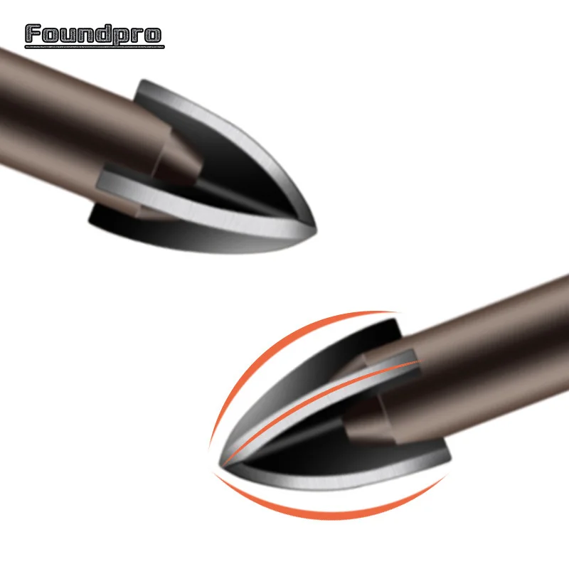 Крестообразные шестигранные сверла для плитки стеклокерамического бетонного