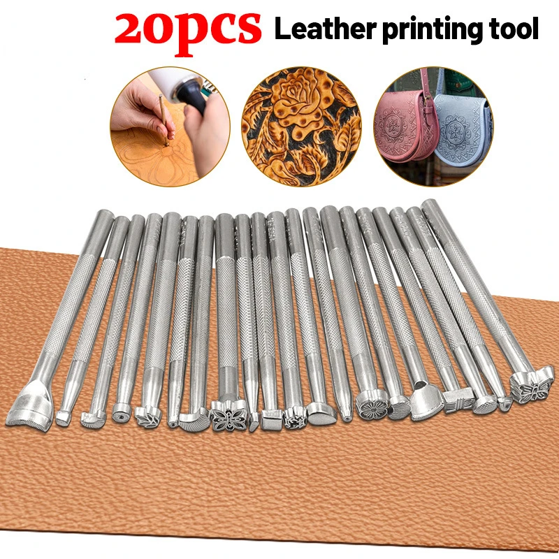 Leather Goods Engraving Printing Tool , Handmade Leather Carving Supplies, DIY Leather Craft Different Pattern Saddle Making Set
Leather Goods Engraving Printing Tool , Handmade Leather Carving Supplies, DIY Leather Craft Different Pattern Saddle Making Set