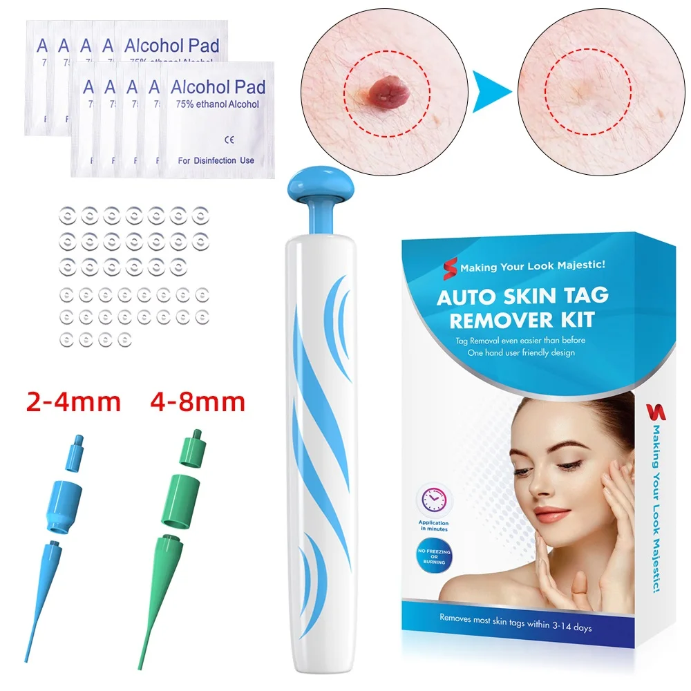 2-IN-1 Painless Skin Tag Removal Kit 40x Rubber Bands+10x Alcohol Pad Body Warts Treatment Corn Remover With Cleansing Swabs
2-IN-1 Painless Skin Tag Removal Kit 40x Rubber Bands+10x Alcohol Pad Body Warts Treatment Corn Remover With Cleansing Swabs