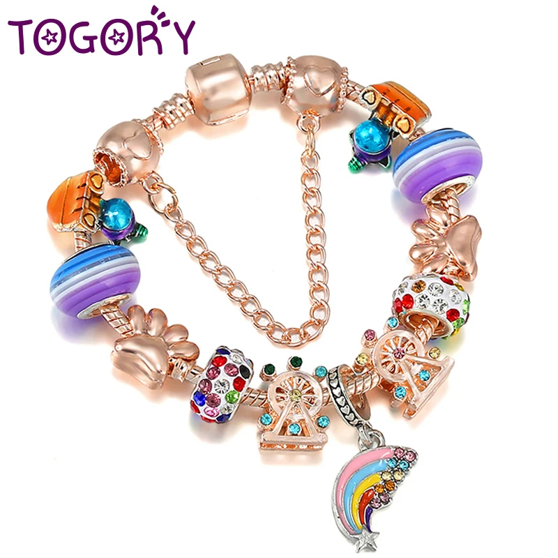 New Arrival Classic Style Charm Bracelets & Bangles Rainbow & Unicorn Pendant Bracelets For Women Anniversary Party Jewelry Gift
New Arrival Classic Style Charm Bracelets & Bangles Rainbow & Unicorn Pendant Bracelets For Women Anniversary Party Jewelry Gift