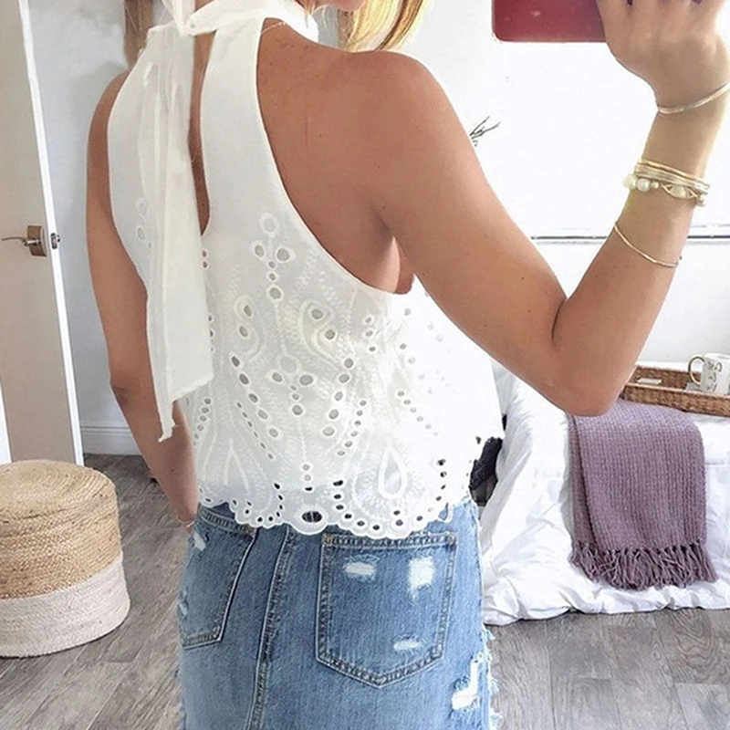 Summer Women T Shirt Casual Halter Harajuku Women sleeveless Tshirt Tops Tees Female Hollow Out T-Shirts Camiseta Women Tops
Summer Women T Shirt Casual Halter Harajuku Women sleeveless Tshirt Tops Tees Female Hollow Out T-Shirts Camiseta Women Tops