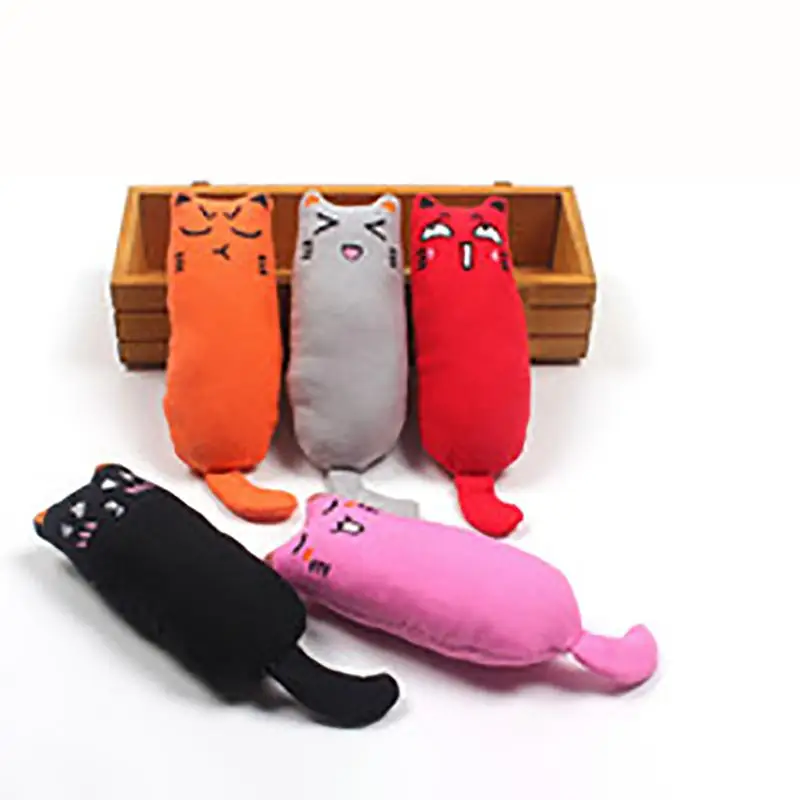

Cute 3D Cartoon Cat Toy with Cat Mint - The Perfect Playmate for Your Feline Friend