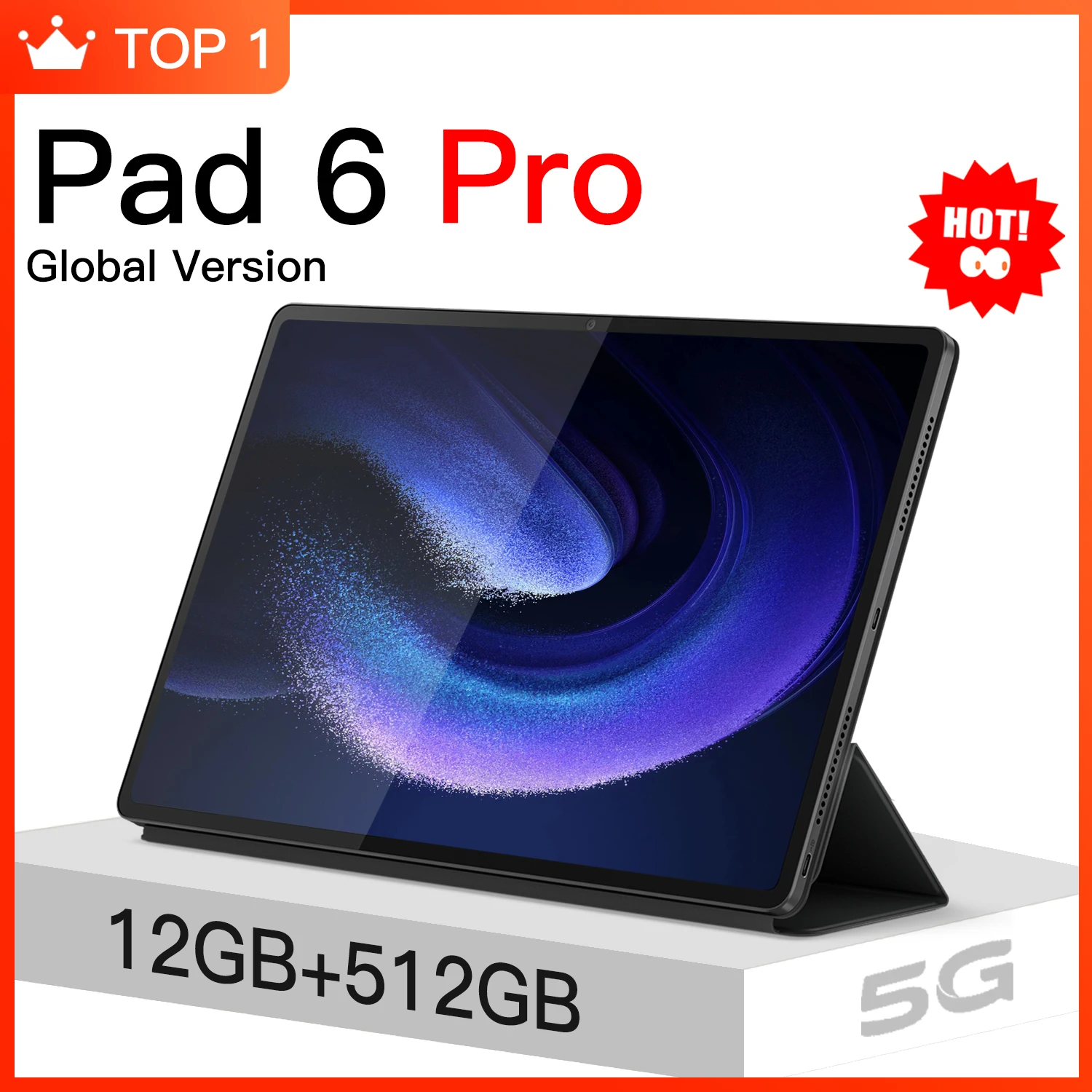 NEW Global Version Tablet Android11 Pad 6 Pro 12GB 512GB Snapdragon870 Tablet PC 5G Dual SIM Card WIFI HD 4K Pad 8800mAh Netbook
NEW Global Version Tablet Android11 Pad 6 Pro 12GB 512GB Snapdragon870 Tablet PC 5G Dual SIM Card WIFI HD 4K Pad 8800mAh Netbook