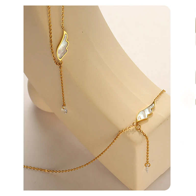2022 Fashion Light Luxury Tassel Single Zircon Necklace Niche Design White Sea Shell Wing High-quality Clavicle Chain For Women
2022 Fashion Light Luxury Tassel Single Zircon Necklace Niche Design White Sea Shell Wing High-quality Clavicle Chain For Women