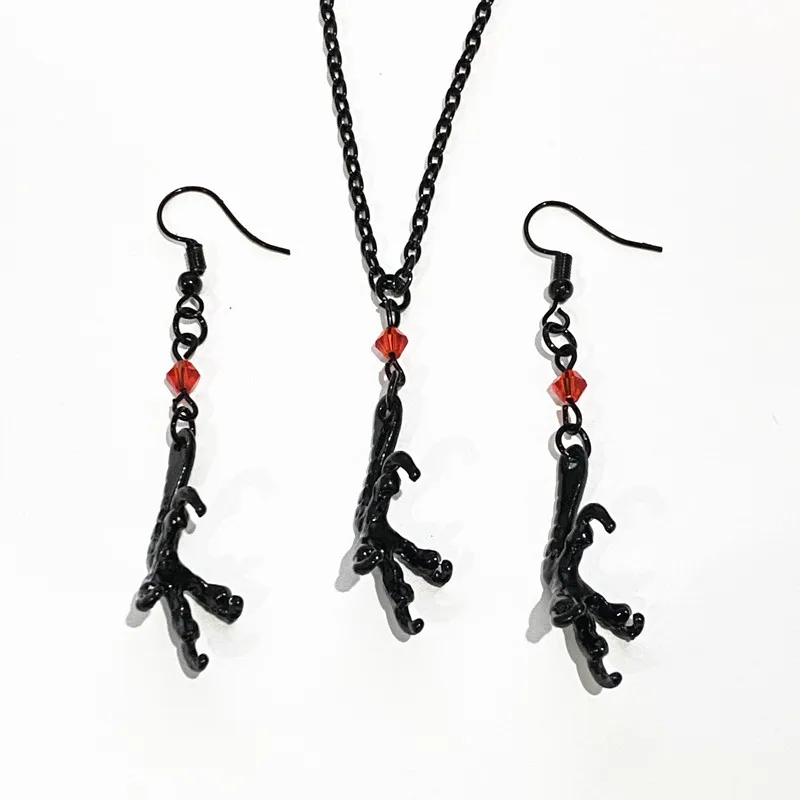 New Hot Sale Fashion Trend Jewelry Retro Trend Black Chicken Claw Pendant Accessories Stud Ear Stud Necklace
New Hot Sale Fashion Trend Jewelry Retro Trend Black Chicken Claw Pendant Accessories Stud Ear Stud Necklace