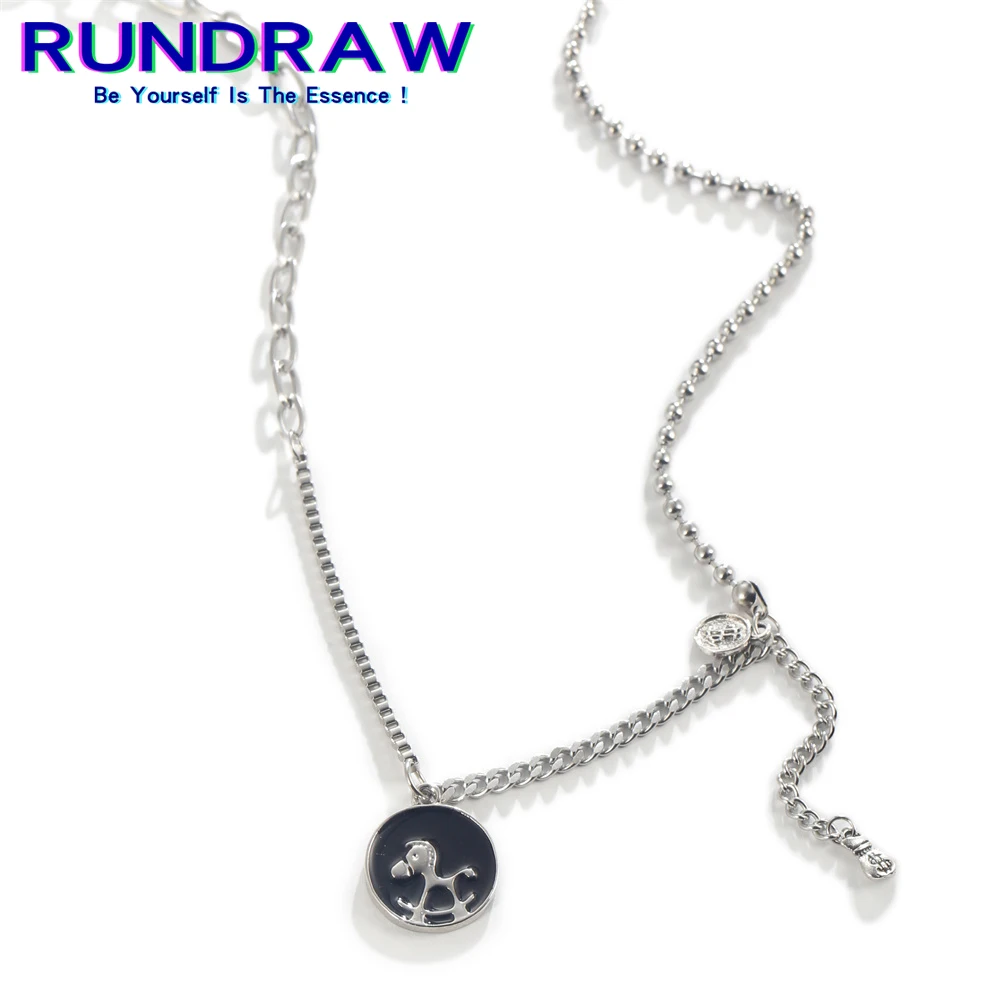 RUNDRAW Fashion Silver Color Pony Pendant Men Women Necklace Holiday Gift Memorial Day Necklaces
RUNDRAW Fashion Silver Color Pony Pendant Men Women Necklace Holiday Gift Memorial Day Necklaces