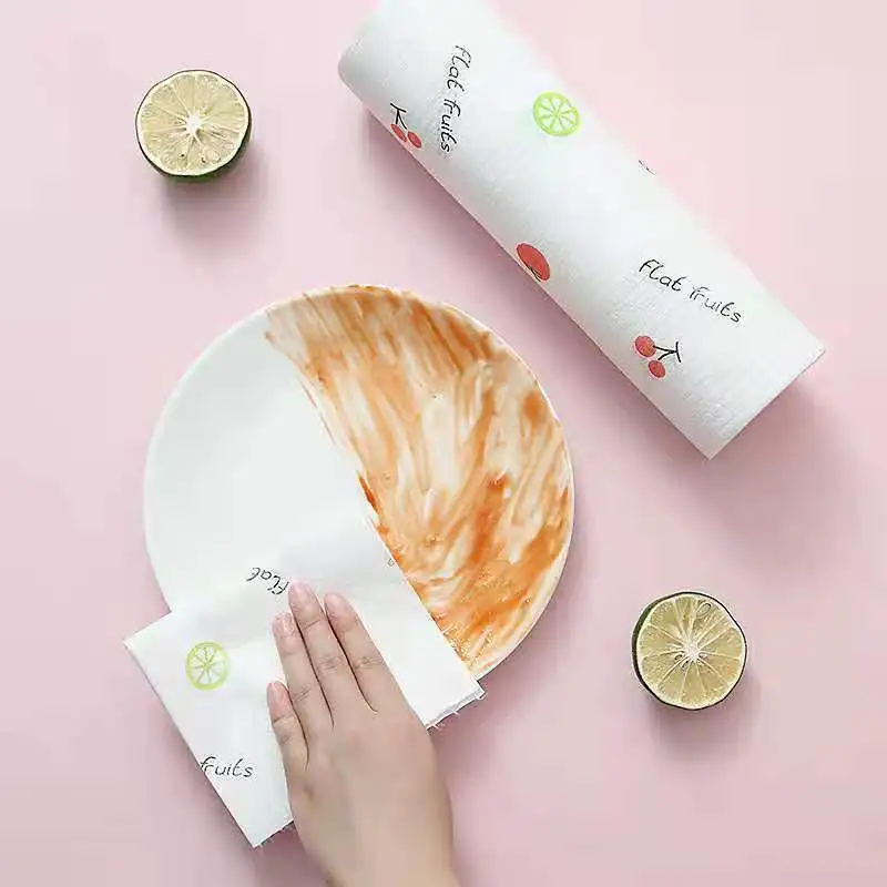 50pcs/Roll Disposable Eco-friendly Rags Wiping Scouring Pad Absorbent Paper Non-woven Tissue Kitchen Paper Towel
50pcs/Roll Disposable Eco-friendly Rags Wiping Scouring Pad Absorbent Paper Non-woven Tissue Kitchen Paper Towel
