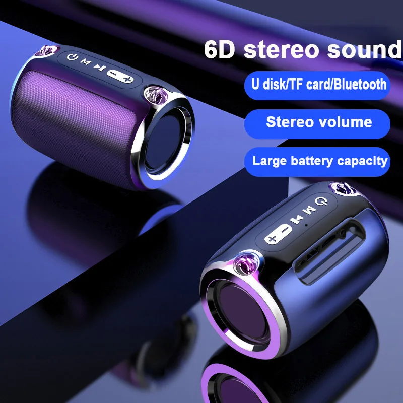 Беспроводной динамик портативный Bluetooth Сабвуфер громкий компьютер для улицы водонепроницаемый громкий динамик стерео объемное аудио 
Беспроводной динамик портативный Bluetooth Сабвуфер громкий компьютер для улицы водонепроницаемый громкий динамик стерео объемное аудио