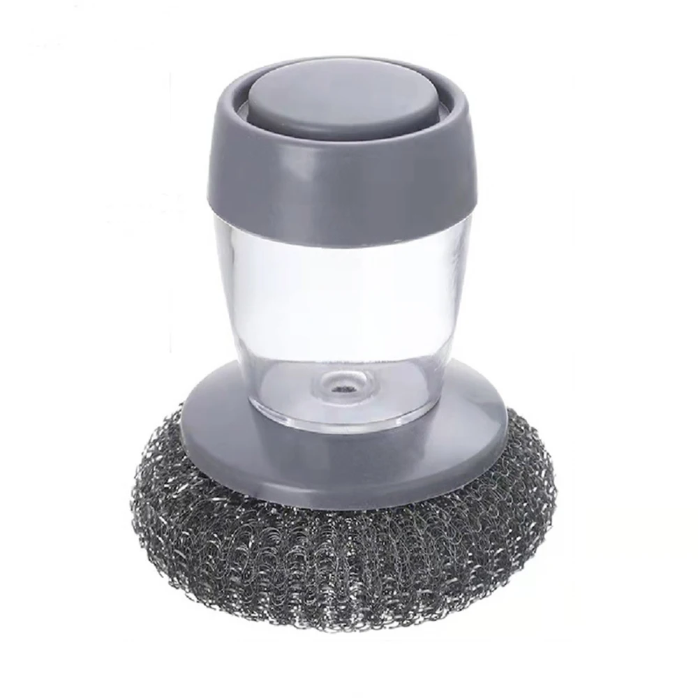 Pot Brush Automatic Push Type Stainless Steel Household Kitchen Tool Sink Cleaning Press-type Soap Dispensing
Pot Brush Automatic Push Type Stainless Steel Household Kitchen Tool Sink Cleaning Press-type Soap Dispensing