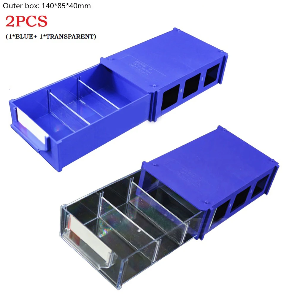 2pcs Stackable Plastic Hardware Parts Storage Boxes Component Screws Toolbox Combined Cabinet Rack Building Block Drawer Case
2pcs Stackable Plastic Hardware Parts Storage Boxes Component Screws Toolbox Combined Cabinet Rack Building Block Drawer Case