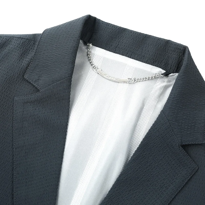 C1267-Spring suit set men 2022 new leisure Korean version of trendy slim -fit high -end small suit coat men
C1267-Spring suit set men 2022 new leisure Korean version of trendy slim -fit high -end small suit coat men
