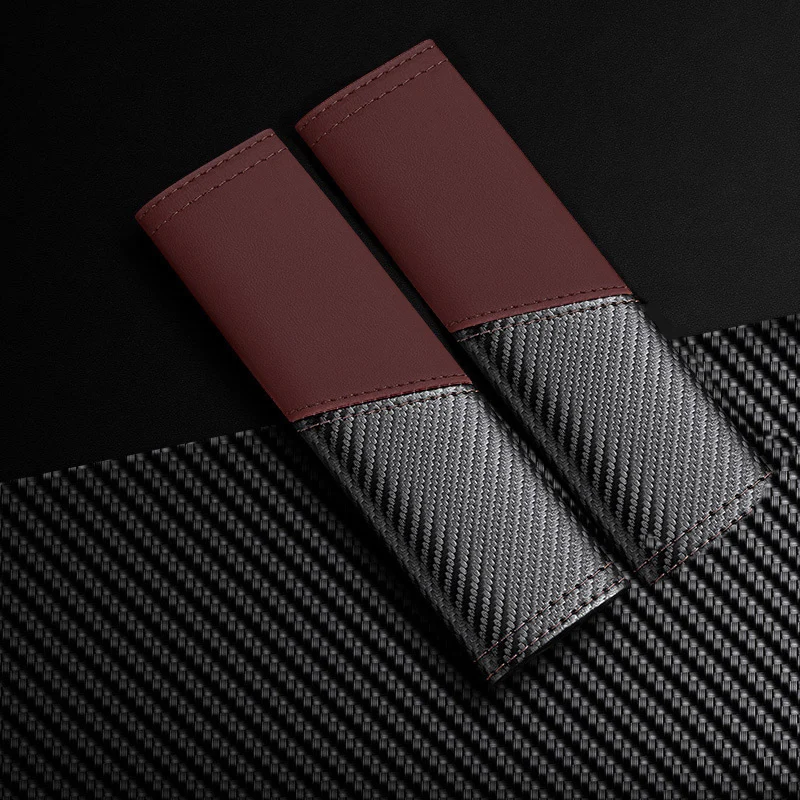 2 шт., автомобильный ремень безопасности, наплечная накладка, текстура из углеродного волокна, чехол для ремня безопасности, защита плеча, авто аксессуары для интерьера
2 шт., автомобильный ремень безопасности, наплечная накладка, текстура из углеродного волокна, чехол для ремня безопасности, защита плеча, авто аксессуары для интерьера