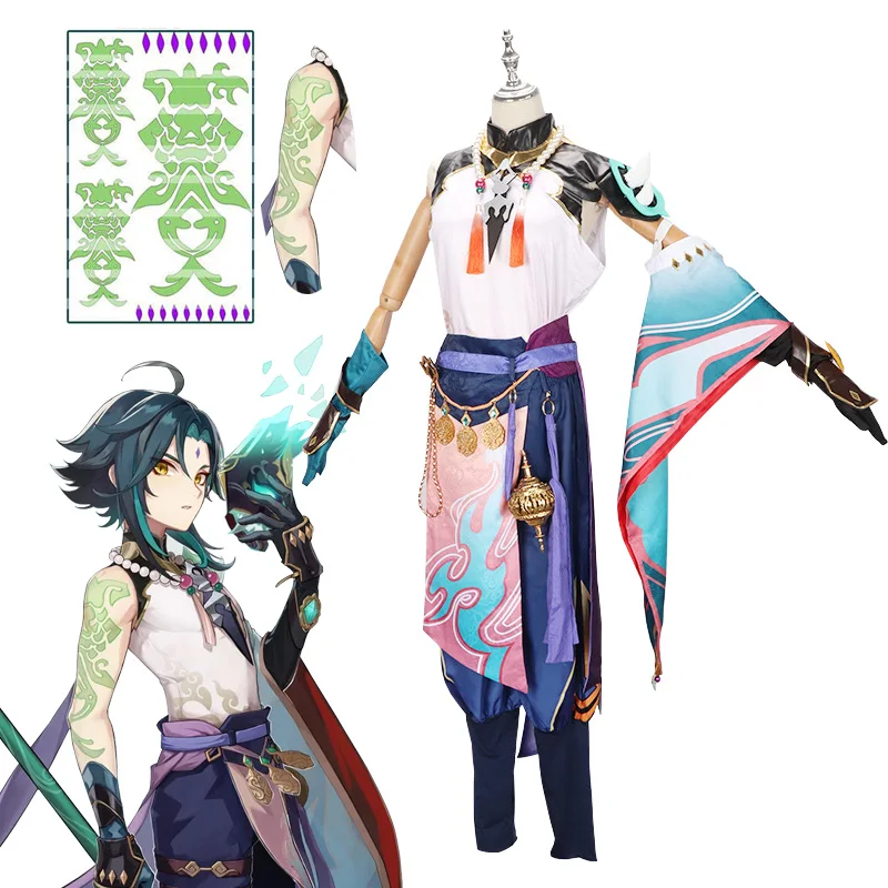 Xiao Cosplay Costume Anime Game Genshin Impact Cosplay Uniform Outfit Genshin Xiao Wig Tattoo Sticker Carnival Party Game Suit
Xiao Cosplay Costume Anime Game Genshin Impact Cosplay Uniform Outfit Genshin Xiao Wig Tattoo Sticker Carnival Party Game Suit