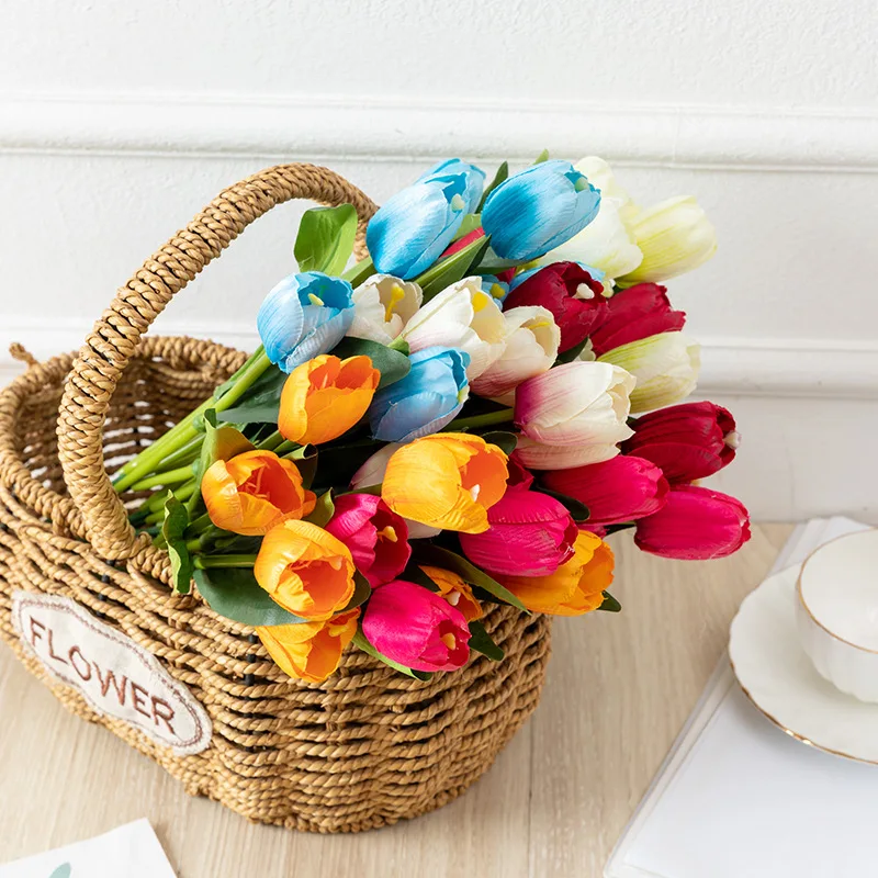 7 Bloom tulip bouquet artificial flowers silk fabric floral real touch home garden office creative wedding birthday decoration
7 Bloom tulip bouquet artificial flowers silk fabric floral real touch home garden office creative wedding birthday decoration