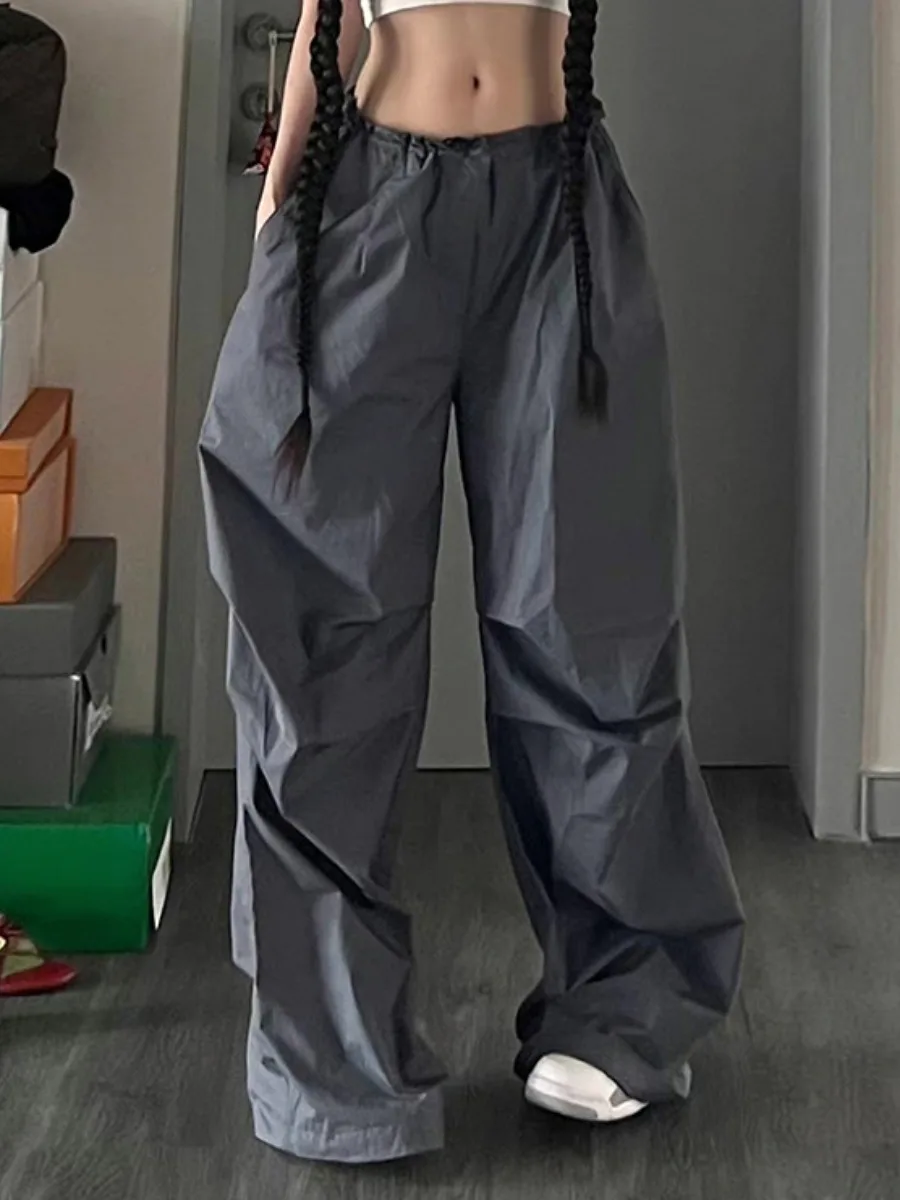 LW Y2K Casual Cargo Pants Women Streetwear Drawstring Hip Hop Loose Wide Leg Trousers Fashion Ladies Oversize Sweatpants
LW Y2K Casual Cargo Pants Women Streetwear Drawstring Hip Hop Loose Wide Leg Trousers Fashion Ladies Oversize Sweatpants