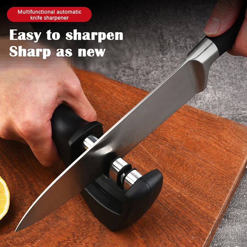 Точилка для ножей, инструмент для быстрой заточки из нержавеющей стали, 3 этапа 
Точилка для ножей, инструмент для быстрой заточки из нержавеющей стали, 3 этапа