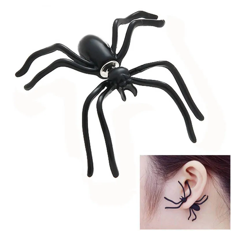 Индивидуальные двухсторонние серьги, 1 шт., проколы, смешные альтернативные серьги, украшения для Хэллоуина, серьги-пауки 
Индивидуальные двухсторонние серьги, 1 шт., проколы, смешные альтернативные серьги, украшения для Хэллоуина, серьги-пауки