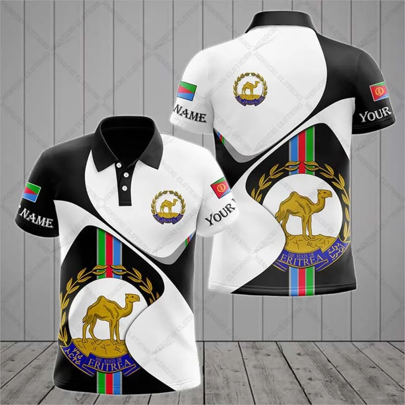 Eritrea Flag & Coat of Arms Customized Polo Shirts Summer Casual Streetwear Men's Fashion Loose Jersey Plus Size Sportswear
Eritrea Flag & Coat of Arms Customized Polo Shirts Summer Casual Streetwear Men's Fashion Loose Jersey Plus Size Sportswear