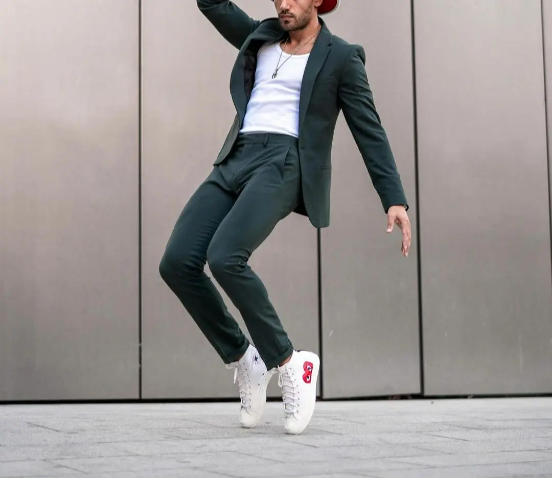 Green Notch Lapel Men Suits Slim Fit Formal Tuxedos For Wedding Party Fashion Custom Made 2 Pieces Jacket+Pants Costume Homme
Green Notch Lapel Men Suits Slim Fit Formal Tuxedos For Wedding Party Fashion Custom Made 2 Pieces Jacket+Pants Costume Homme