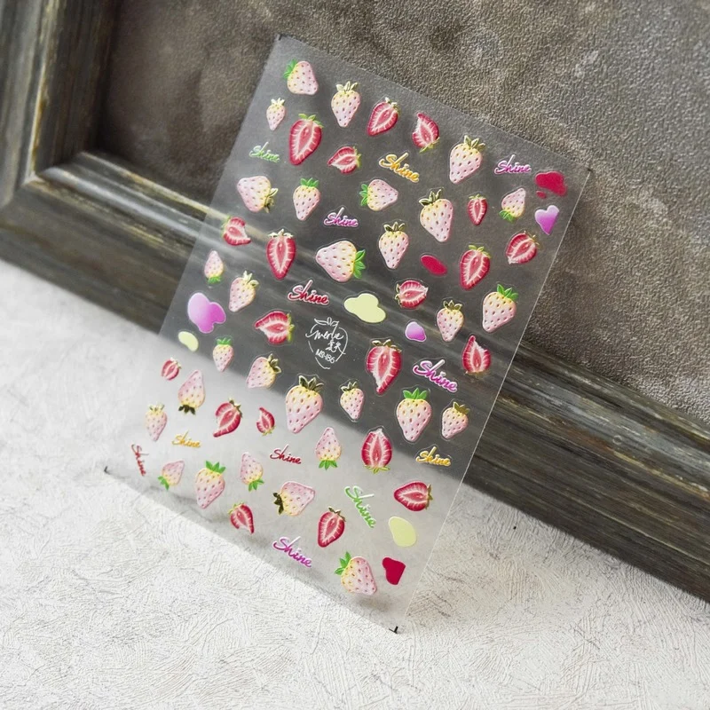 Tomoni Thin and Tough MS185 Hot Back Glue Cute Manicure Sticker Japanese Stickers 5d Nail Stickers Red Small Strawberries Slider
Tomoni Thin and Tough MS185 Hot Back Glue Cute Manicure Sticker Japanese Stickers 5d Nail Stickers Red Small Strawberries Slider