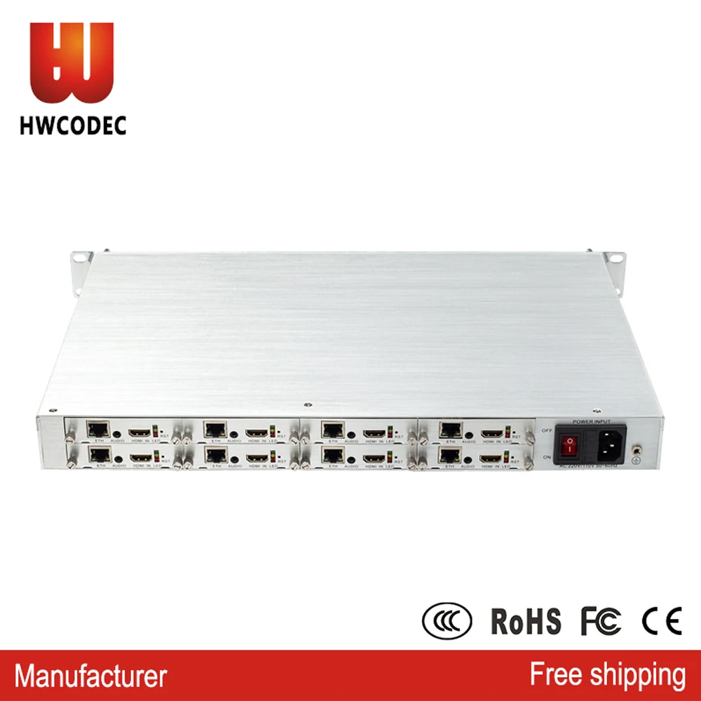 HWCODEC H5118P 1080P 8 Channels HDMI Encoder H.264 Encoder IPTV Encoder Compatible With ONVIF RTSP RTMP RTMPS UDP HTTP
HWCODEC H5118P 1080P 8 Channels HDMI Encoder H.264 Encoder IPTV Encoder Compatible With ONVIF RTSP RTMP RTMPS UDP HTTP
