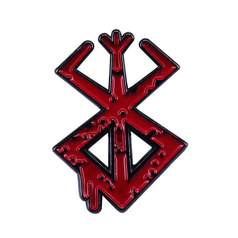 Berserk Behelit Guts Red logo brand metal enamel clothing backpack coat lapel badge brooch pin accessories 
Berserk Behelit Guts Red logo brand metal enamel clothing backpack coat lapel badge brooch pin accessories