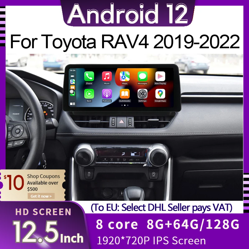 Android 12 NAV Car Multimedia Player Radio GPS Navigation for Toyota RAV4 2020 with CarPlay WiFi 4G LTE BT Touch Sceen
Android 12 NAV Car Multimedia Player Radio GPS Navigation for Toyota RAV4 2020 with CarPlay WiFi 4G LTE BT Touch Sceen