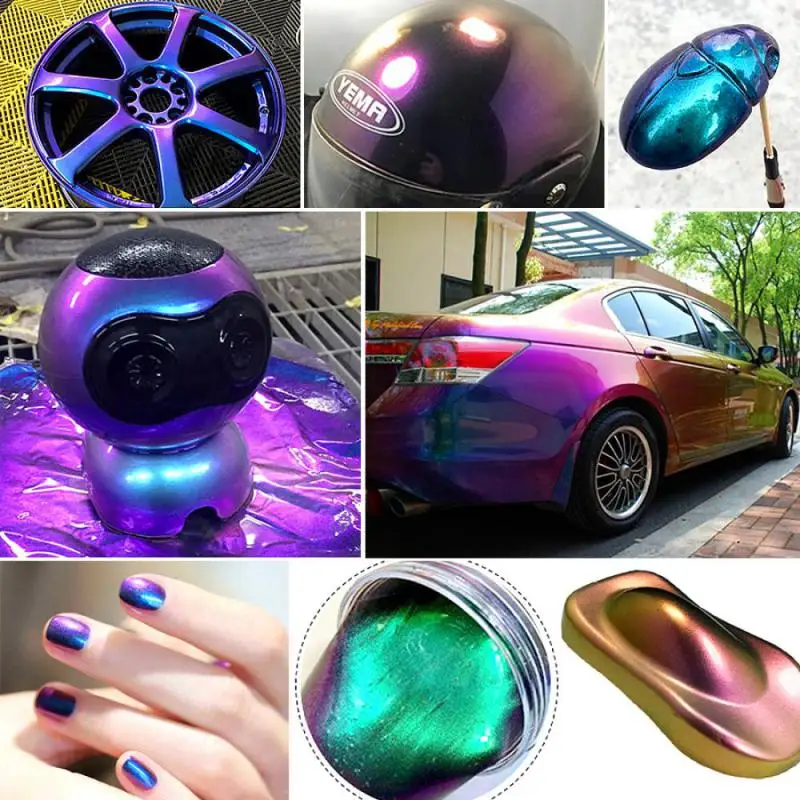 10g Chameleon Pigment Acrylic Paint Powder Coating For Car Painting Automotive Chameleon Powder Crafts Nail Decorations Art
10g Chameleon Pigment Acrylic Paint Powder Coating For Car Painting Automotive Chameleon Powder Crafts Nail Decorations Art