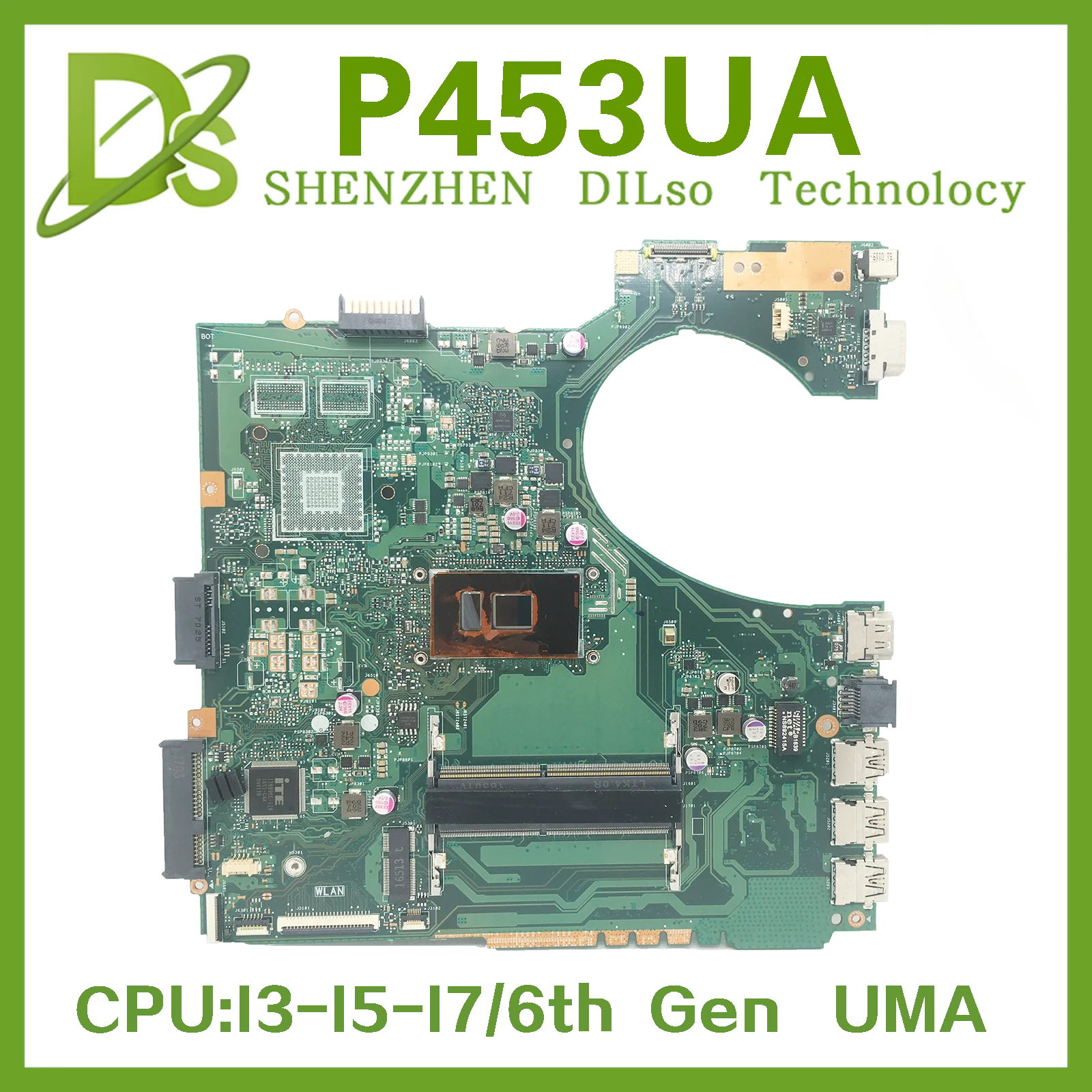 KEFU P453UJ Mainboard For ASUS P453UA PRO453U PRO453UJ P453U Laptop Motherboard i7-6500U I5-6200U I3-6100U UMA Tested 100% Work
KEFU P453UJ Mainboard For ASUS P453UA PRO453U PRO453UJ P453U Laptop Motherboard i7-6500U I5-6200U I3-6100U UMA Tested 100% Work