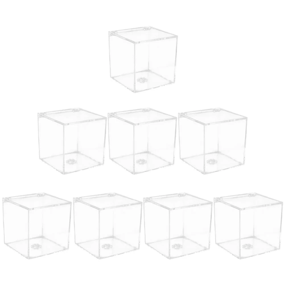 8pcs Candy Boxes Clear Acrylic Boxes Square Cube Decorative Boxes Party Storage Boxes
8pcs Candy Boxes Clear Acrylic Boxes Square Cube Decorative Boxes Party Storage Boxes