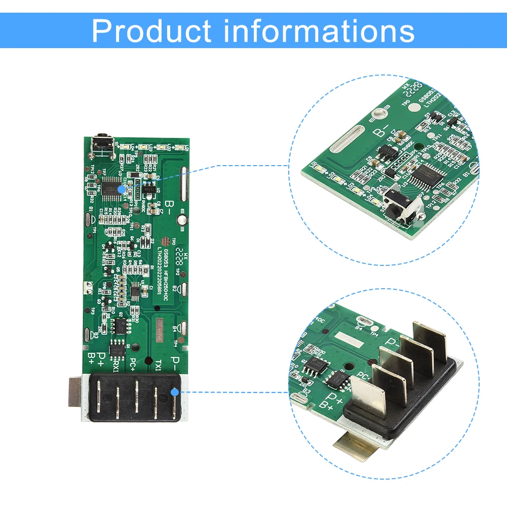 BH15030 21700 Battery Plastic Case PCB Charge Protection Board For Hoover 18V Lithium Battery Box Housing Power Tool Batteries
BH15030 21700 Battery Plastic Case PCB Charge Protection Board For Hoover 18V Lithium Battery Box Housing Power Tool Batteries