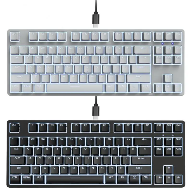 Mechanical Keyboard Universal Gaming Office Type-c 87 Keys Led Light Computer Accessories Gaming Keyboard Red Axis
Mechanical Keyboard Universal Gaming Office Type-c 87 Keys Led Light Computer Accessories Gaming Keyboard Red Axis