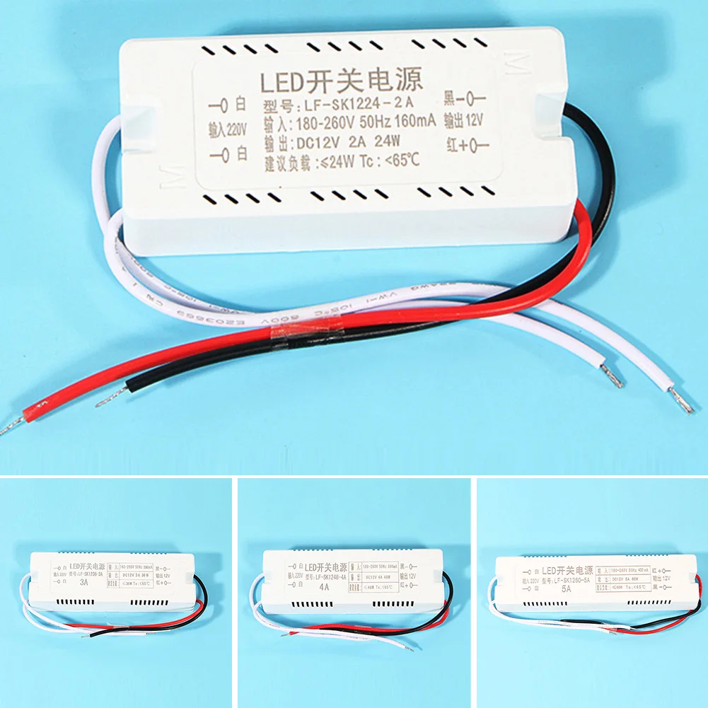 24-60W LED Driver Power Supply Transformer 240V DC 12V Transformator For LED Electronic Lighting Transformer Convert Light Lamps
24-60W LED Driver Power Supply Transformer 240V DC 12V Transformator For LED Electronic Lighting Transformer Convert Light Lamps