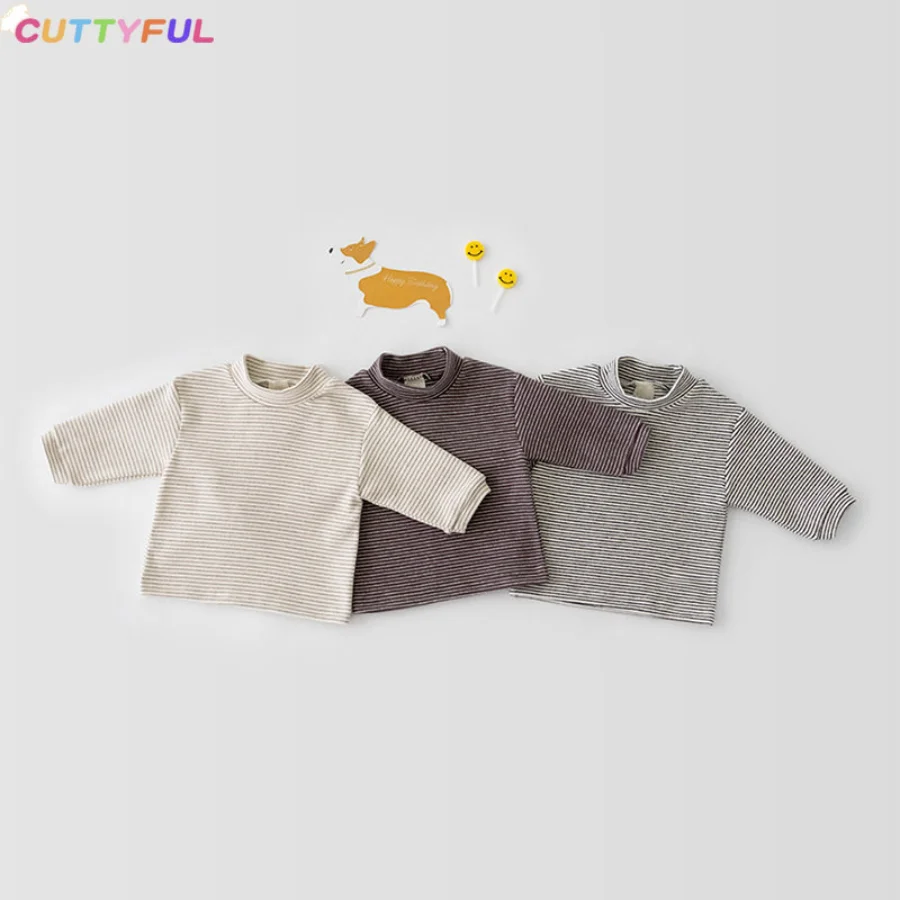 Cuttyful Spring Baby Long Sleeve Warm Shirts Infant Casual Tops Candy Color Girls T-Shirts Fashion Kids Striped Tee Clothes
Cuttyful Spring Baby Long Sleeve Warm Shirts Infant Casual Tops Candy Color Girls T-Shirts Fashion Kids Striped Tee Clothes