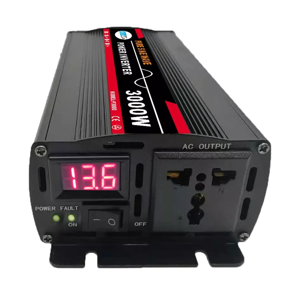 3000W Pure Sine Wave Power Inverter For Solar System/Solar Panel/Home/Outdoor/RV/Camping Wave Power Inverter
3000W Pure Sine Wave Power Inverter For Solar System/Solar Panel/Home/Outdoor/RV/Camping Wave Power Inverter