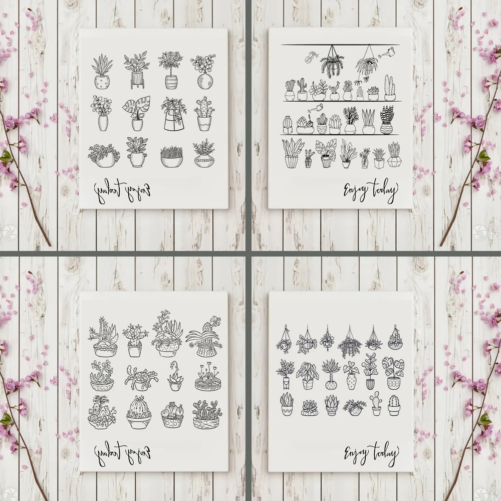 AZSG Green Plants/Potted Plants Clear Stamp/Seal for DIY Scrapbooking / Photo Album Decorative Silicone Stamps Sheets
AZSG Green Plants/Potted Plants Clear Stamp/Seal for DIY Scrapbooking / Photo Album Decorative Silicone Stamps Sheets