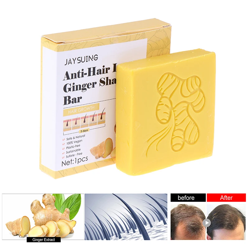 Hair Growth Shampoo Soap 60g Ginger Hair Growth Anti Hair Loss Promotes Thicker Stronger Hair Hair Regrowth Bar
Hair Growth Shampoo Soap 60g Ginger Hair Growth Anti Hair Loss Promotes Thicker Stronger Hair Hair Regrowth Bar